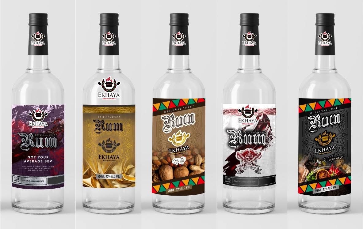 Ekhaya Original Craft Premium Rum bottle range
