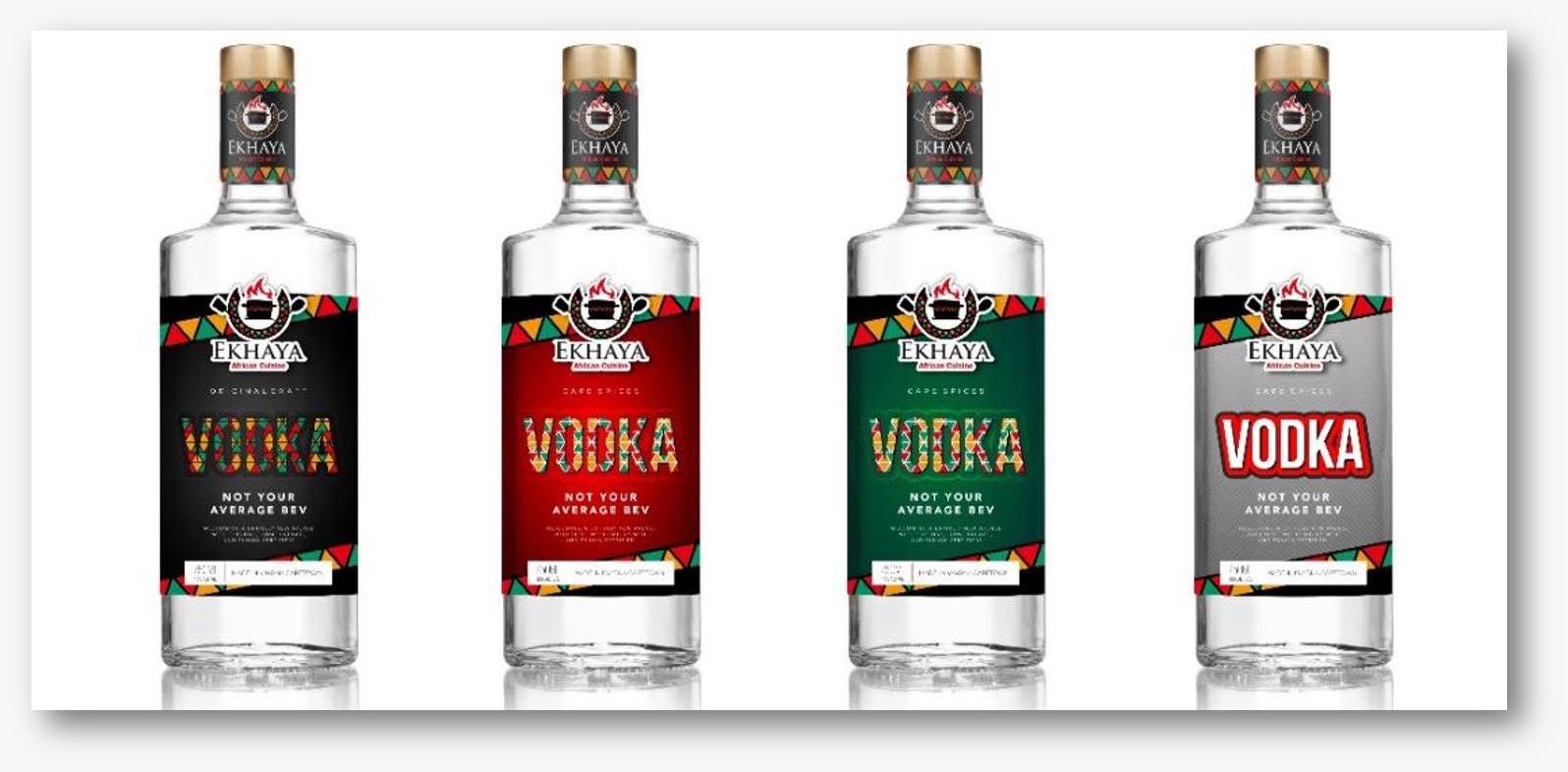 Ekhaya Cape Spices Premium Vodka bottle range